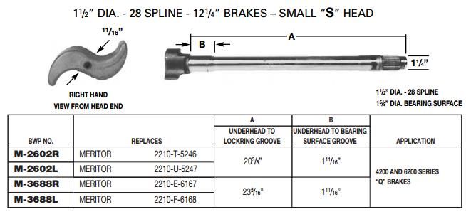 Camshaft E-9088 1-1/2-28 X 23.219" RH M-3688-R