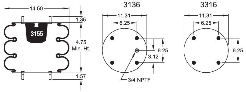 7853 Air Bag ABSP3B32RA-7853