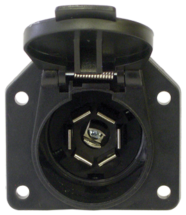 7 Rv Socket 7-Way Blade Poly RV Socket EL15782