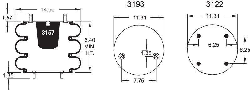 7796 Air Bag ABSP3B32R-7796