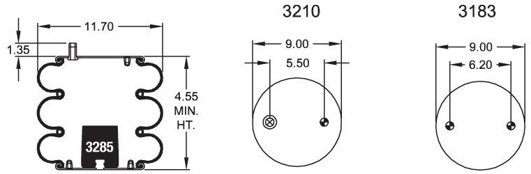 8025 Air Bag ABSP3B22R-8025