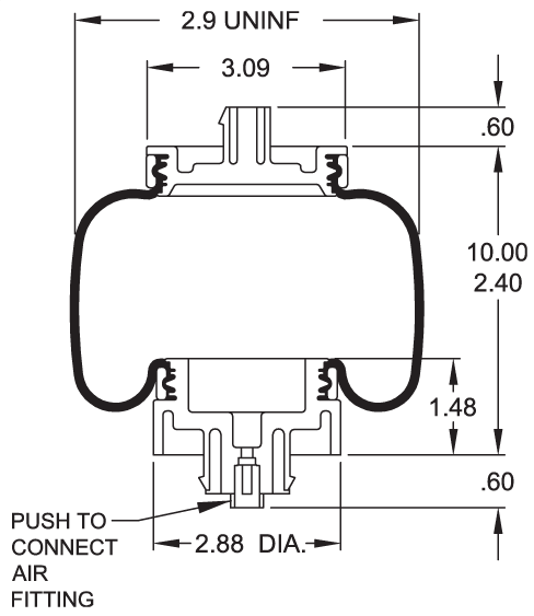 7109 Air Bag ABSZ70-7109