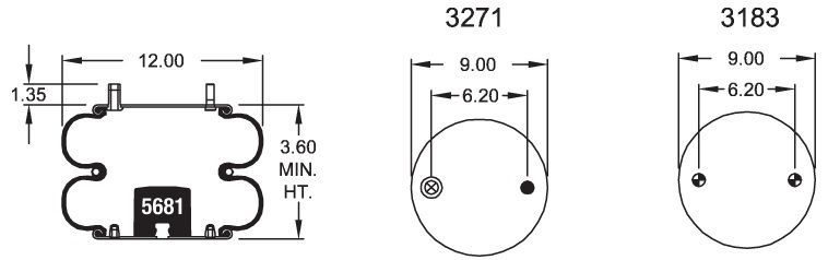 7550 Air Bag ABSP2B22RB-7550