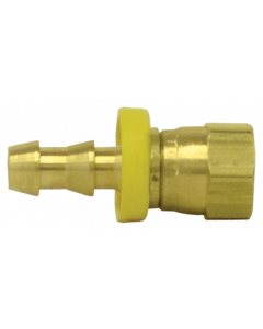 Female SAE Swivel Push Lock Fitting 1/2 Barb X 1/2 SAE 728-88