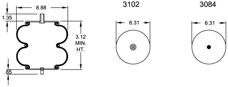 6886 Air Bag ABSP2B12RB-6886