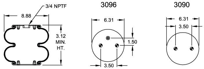 6900 Air Bag ABSP2B12R-6900