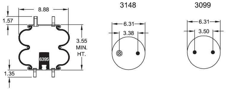 6884 Air Bag ABSP2B12R-6884