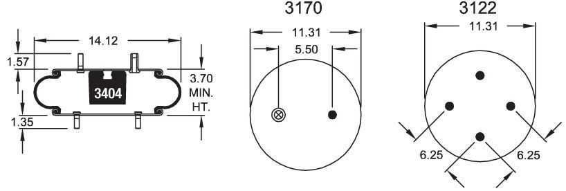 7093 Air Bag ABSP1B34A-7093