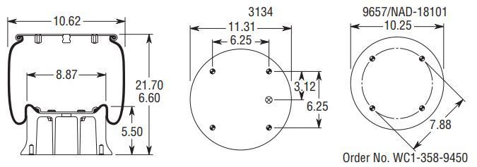 9148 Air Bag AB1D28G-9148