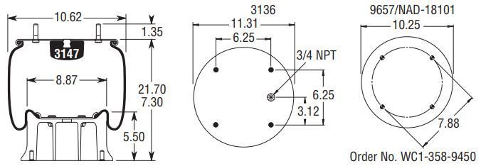 9116 Air Bag AB1D28G-9116