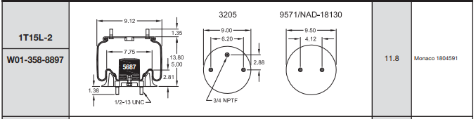 8897 Air Bag AB1DK20D-8897