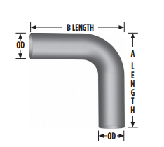 3" 90 Exhaust Elbow OD-OD L390-0707SA