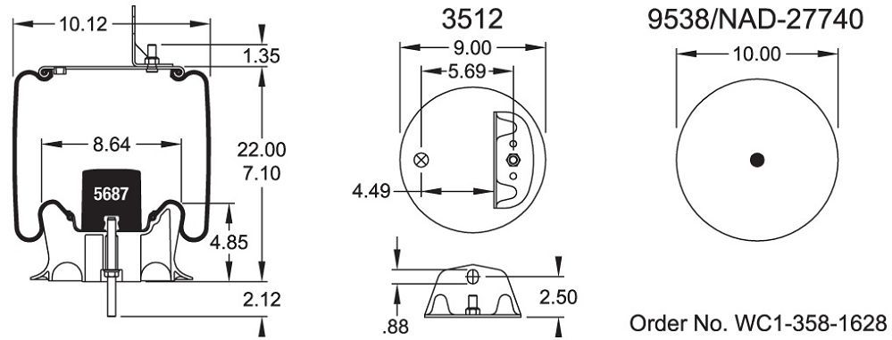 9647 Air Bag AB1DK23M-9647