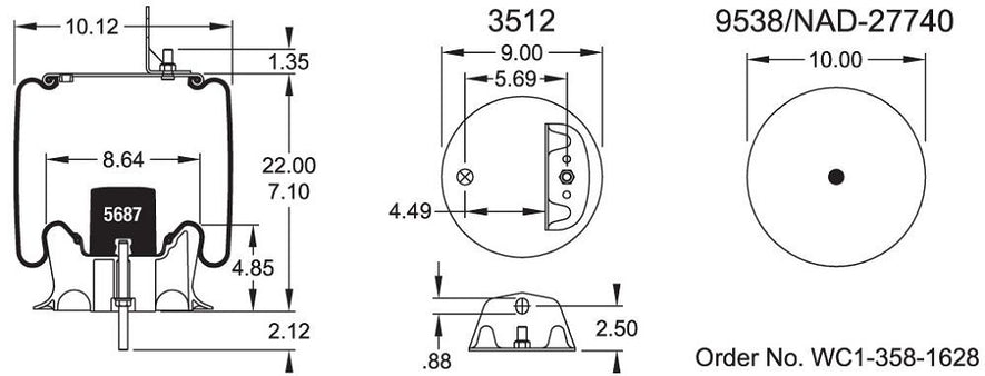 9647 Air Bag AB1DK23M-9647