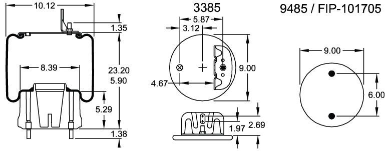 9865 Air Bag AB1DF23K-9865