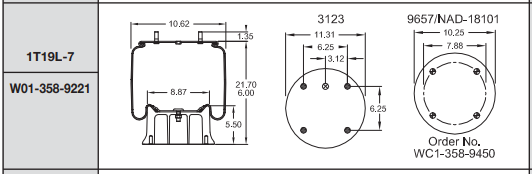 9221 Air Bag AB1D28G-9221