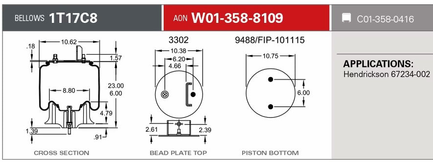 8109 Air Bag AB1DKM58-8109