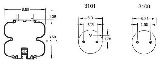 6393 Air Bag ABSP2B12RA-6393