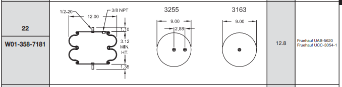 7181 Air Bag ABSP2B22R-7181