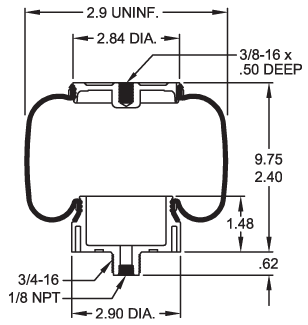 7075 Air Bag ABSZ70-7075