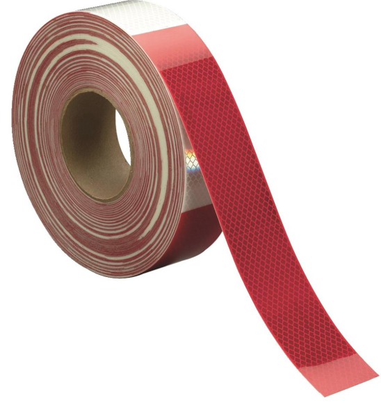 2" Red & White Conspicuity Tape CT11R7W2150