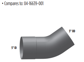 Freightliner Exhaust Elbow 5" 35 Degree ID/OD 562.U4616639A