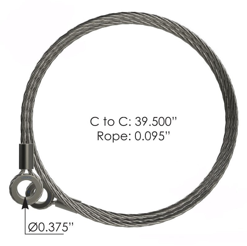 Peterbilt Hood Cable 39.50" HLK2217