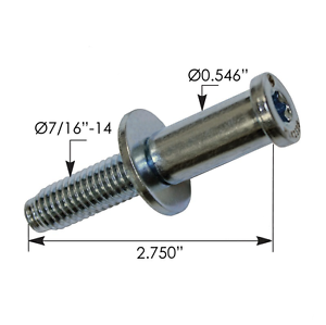 Kenworth Door Striker Bolt HLK2328