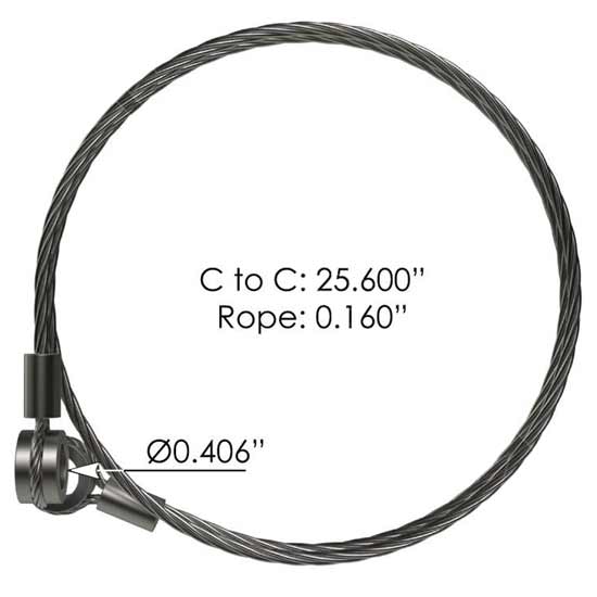 Freightliner Hood Cable 25.6" 650MM HLK2437C