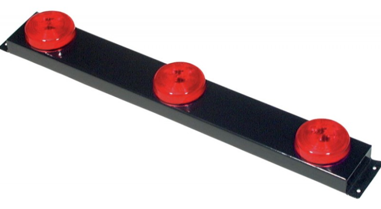3 Red 2" Round Light Bar LB2000R