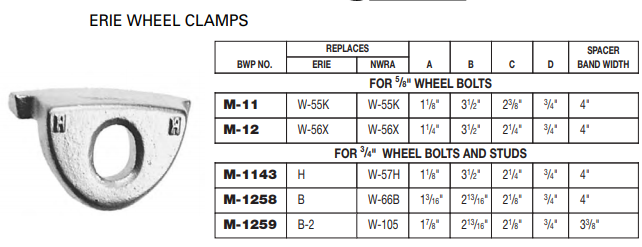 Rim Clamp W-66B M-1258