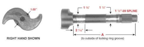 Camshaft E-11958 1-1/2-28 X 23.375" LH M-4432-L