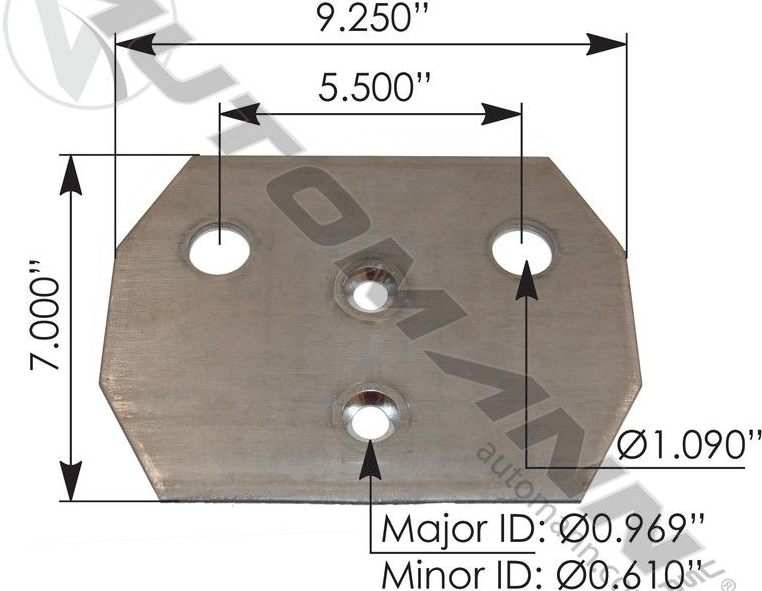 Hendrickson Bolt On Air Bag Plate MHS761