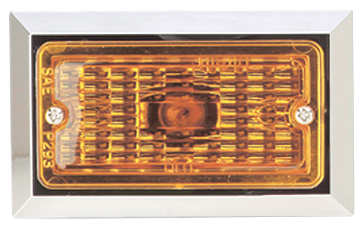 Amber Lamp With Chrome Bezel ML2030A-CB