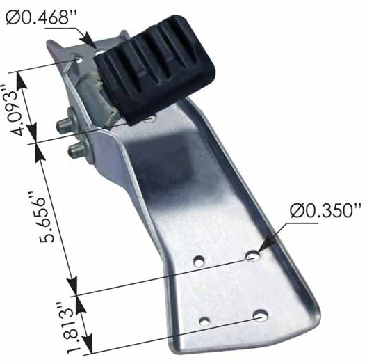 Peterbilt LH Hood Guide Bracket MPB75167L