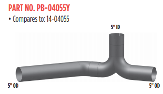 Peterbilt Y-Pipe PB-04055Y