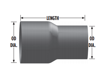 4 OD To 3 OD Exhaust Reducer R4O-3OA 562.U83430A