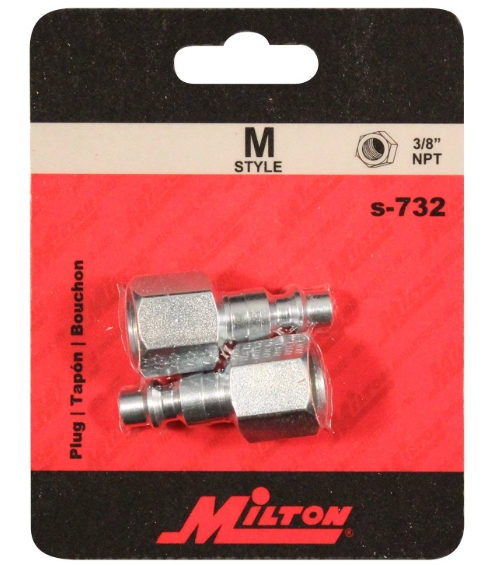 Milton Female Coupler Plug "M" S732 3/8 NPT