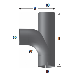 Type B 4" Y-Pipe YB-400A 562.U44YA